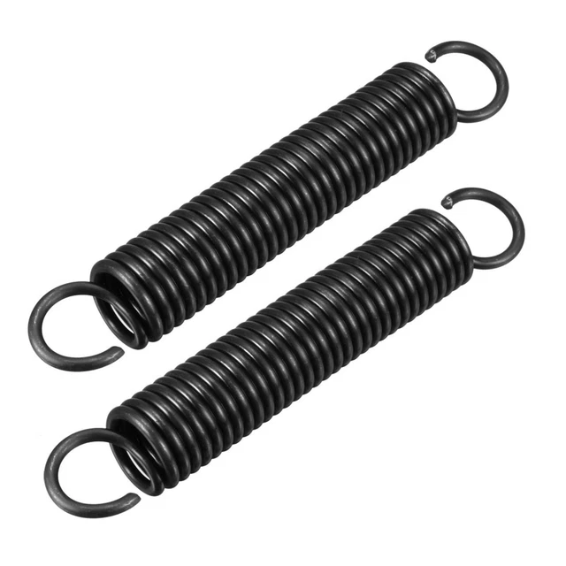 2 Ressorts De Compression Acier Manganèse Noir - 0.5mmx6mmx305mm - Marque Uxcell - Neuf