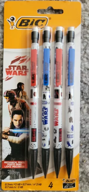 Star Wars BIC Mechanical Pencil, Medium Point (0.7 mm), 4-Count ..Collectable..