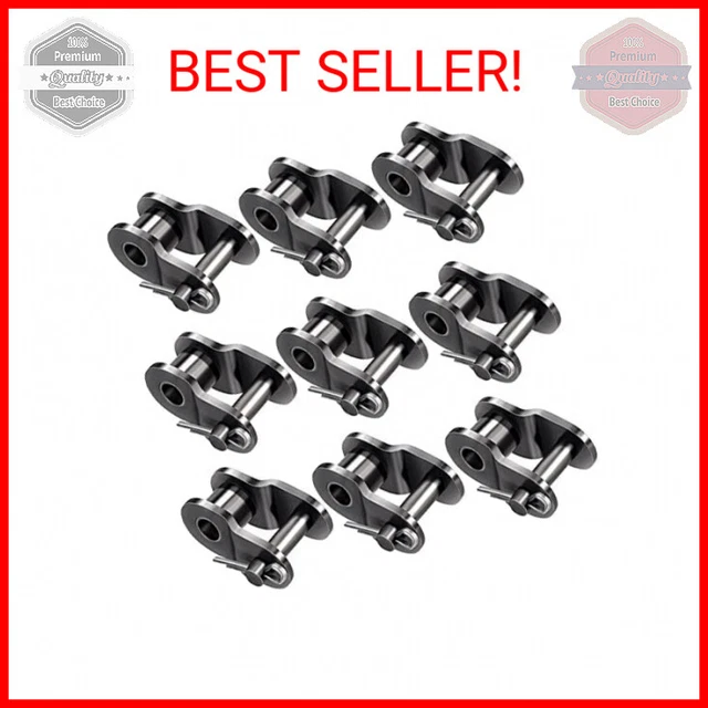 OIIKI 9PCS Roller Chain Offset Link #420, Half Link, Crank Link