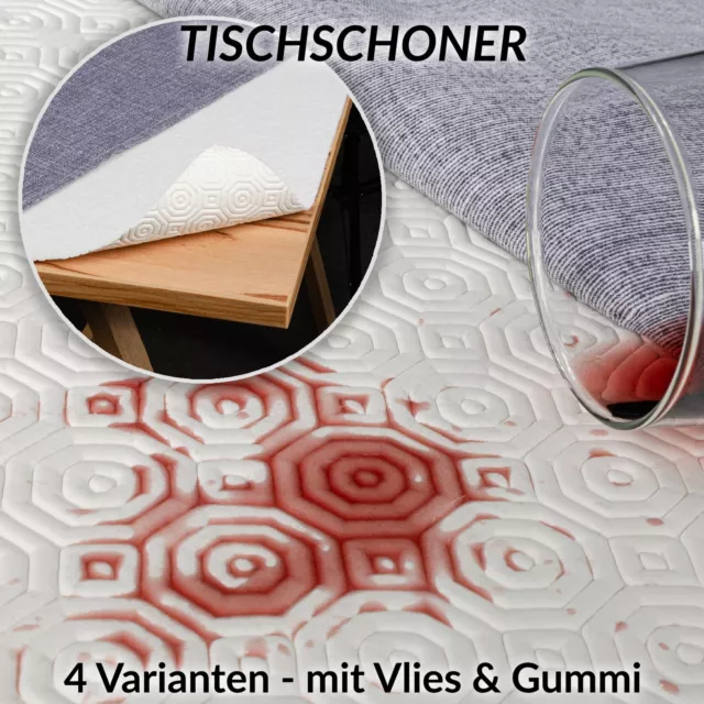 Tischschoner Tischpolster Molton Tischdeckenunterlage Tischschutz Meterware ANRO