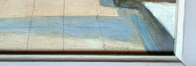 Tableau ancien huile signé 2
