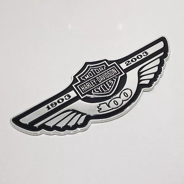 Metal Big Harley Davidson 100th Anniversary Fuel Tank Tour Pack Emblem Badge