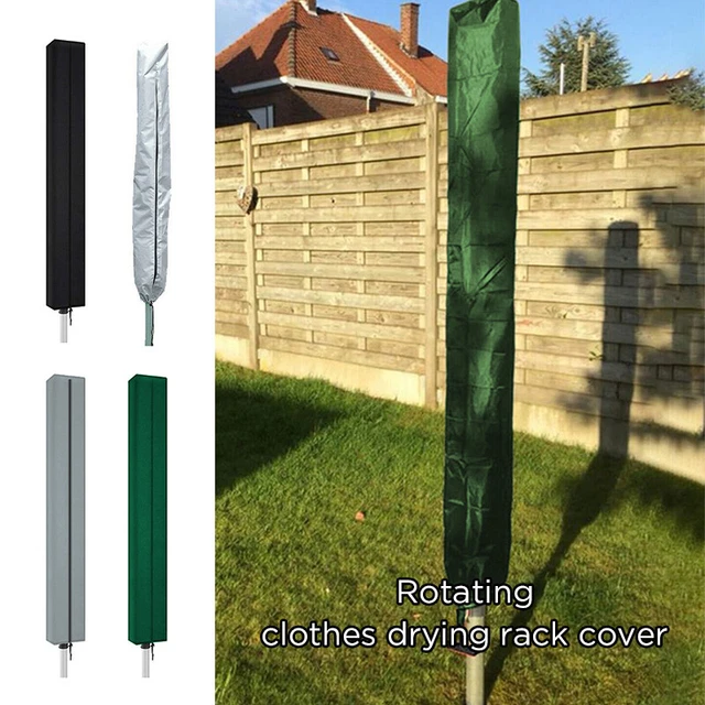 WATERPROOF ROTARY WASHING Line Cover with Zip Airer Garden Parasol
