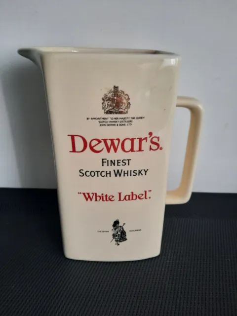Super Pichet Carafe  Jaune White Label DEWAR'S Scotch Whisky