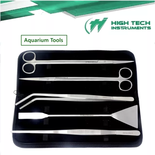 Stainless Steel Aquarium Plant Aquascaping Tweezers Scissors Maintenance Tools