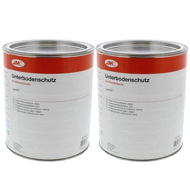 2 x Unterbodenschutz schwarz Bitumen 2,5 kg JMC nicht Überlackierbar 5550014