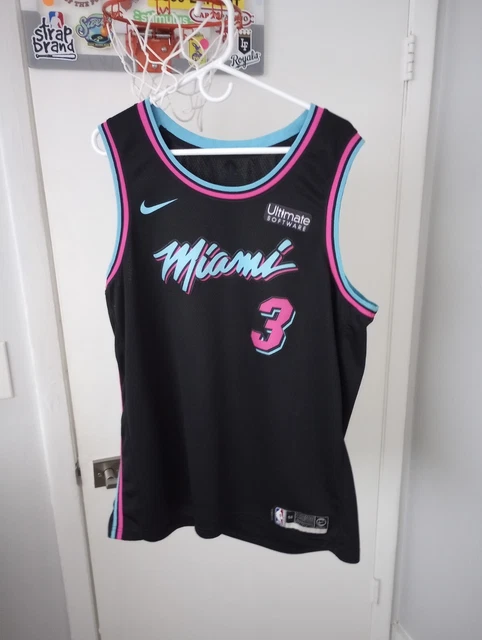 Dwyane Wade Miami Heat Nike Black Vice Nights Jersey for Sale in