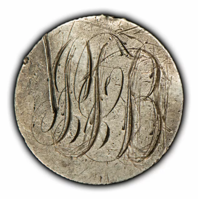 Love Token - Amateur Break Up Script on 1882 10c Seated Liberty Dime - SKU-Y2996