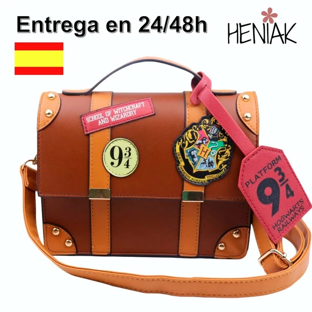 Bolso Harry Potter anden 9 y 3/4 Hogwarts con asa larga regulable y maletin