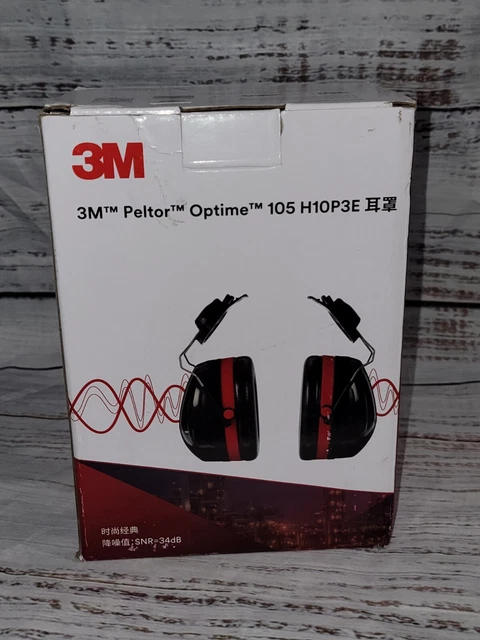 3M H10P3E PELTOR Optime 105 Cap Mount Ear Muffs Hard Hat Attachment NRR27db