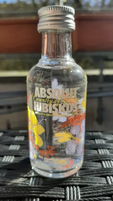 ABSOLUT Vodka Hibiskus  Mini /Miniatur  5cl. / 50ml