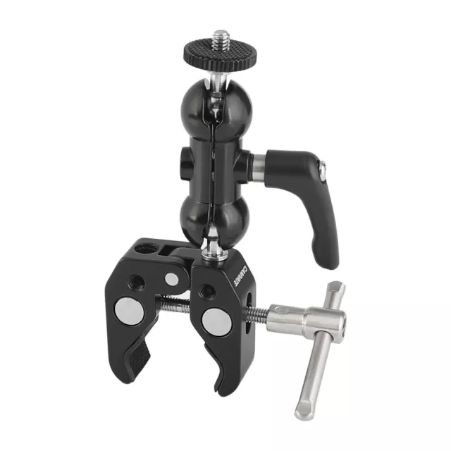 CAMVATE Universal Ball Head Mount 1/4" Threads With Super Crab Gripper Clamp