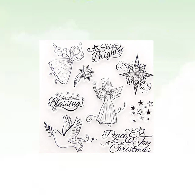 2 stücke klar stempel transparent dichtstempel für diy scrapbooking handwerk 3