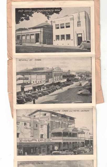 Views of Cowra N.S.W. 1945 Fold out pictures (12 pictures)