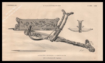 Gravure CHINE Dame chinoise et son fils  Ed GARNIER Fréres Imp DUFRENOY BRANDIN 