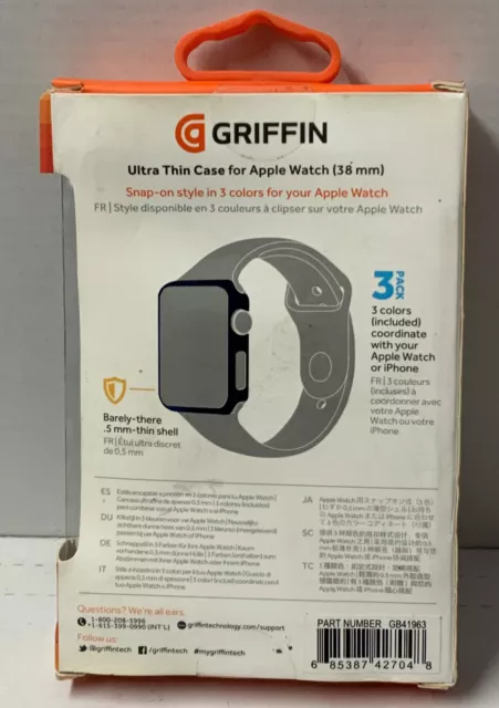 🌍 Griffin Apple watch Ultra Thinn Case 3pack,New ‼️ 3