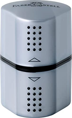 Faber-Castell F183800 Taille-crayon GRIP 2001 Trio argent