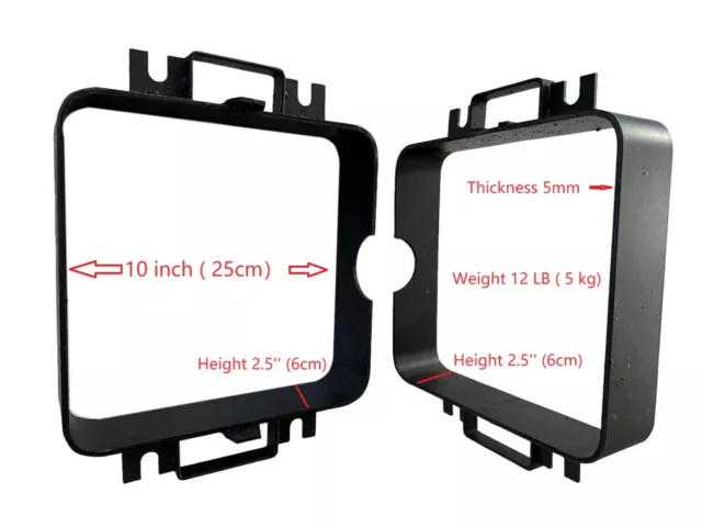 LSMIITTH Sand Casting Flask Mold Frame Extra großer 2-teiliger Sandguss-Fläschch