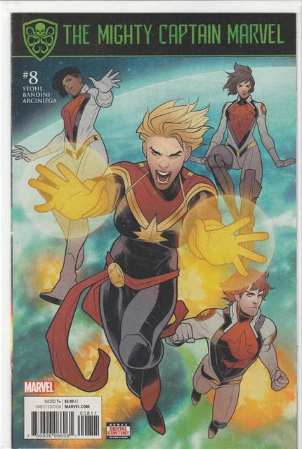 The Mighty Captain Marvel #8 (2017) Elizabeth Torque 1St Print Cvr~ Unread Nm