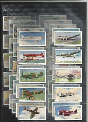 84 yr OLD PRE WAR VINTAGE TRADE AD 50 CARD SET SPEED RECORD HOLDERS MOTOR RACING