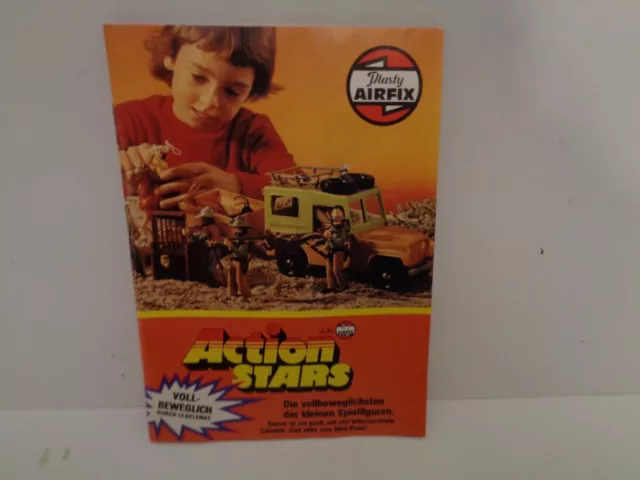 Vintage Plasty AIRFIX Action Stars kleiner Katalog 70er Jahre