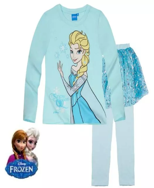 Disney FROZEN Eiskönigin Schlafanzug Elsa Nachthemd Rock Pyjama 104 116  128 140
