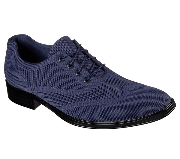 MEN'S SKECHERS MARK Nason Los Angeles DressKnit Oxfords: Bechet 68929 Navy  $90.00 - PicClick