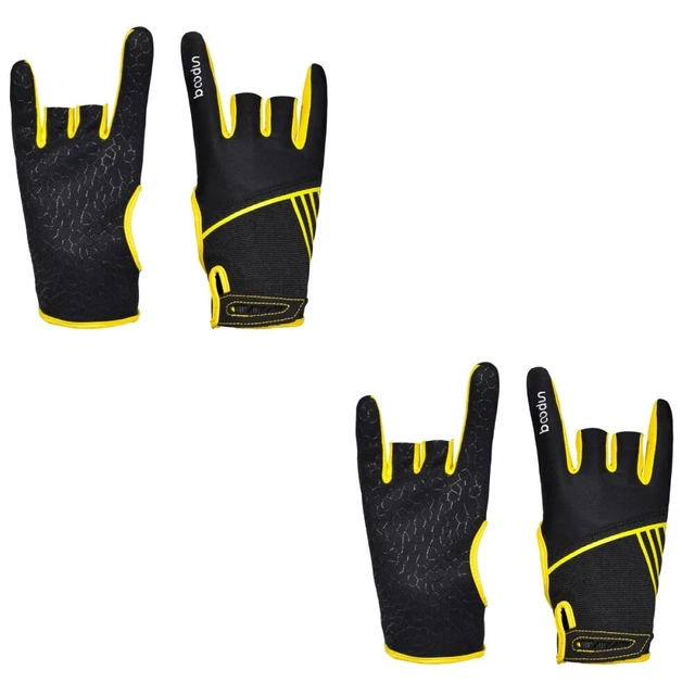 2 Pairs Anti-slip Sports Gloves Bowling Right Hand Miss Fitness Screen