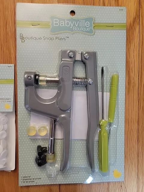 Babyville Boutique Snap Pliers With Accompanying Snaps
