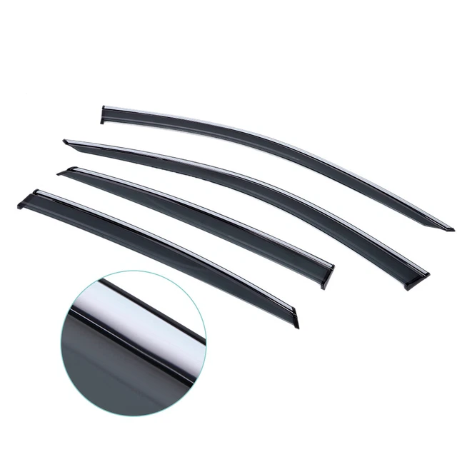 Visiera finestra fumosa auto 4 pz parapioggia ombre per