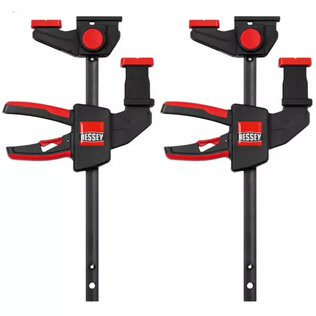 6 In. Tracksaw Clamp With 2-3.8 In. Throat Depth (2-pack) | Bessey Table Ezr H