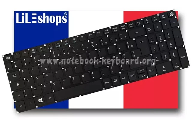 Clavier AZERTY Français Original Pour Acer Aspire 5 A517-51 - Neuf Sous Emballage