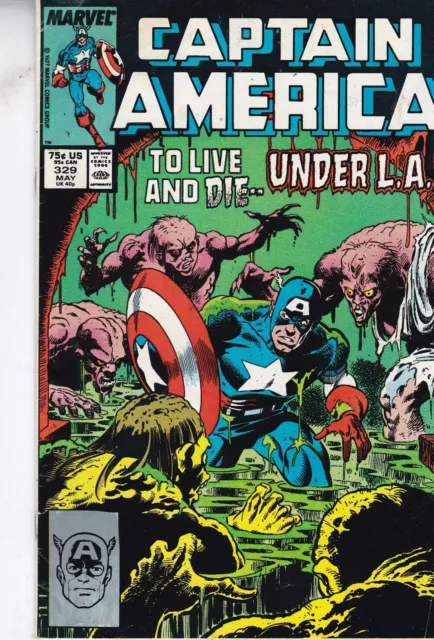 Marvel Comics Captain America Vol. 1 #329 May 1987 Fast P&P Same Day Dispatch