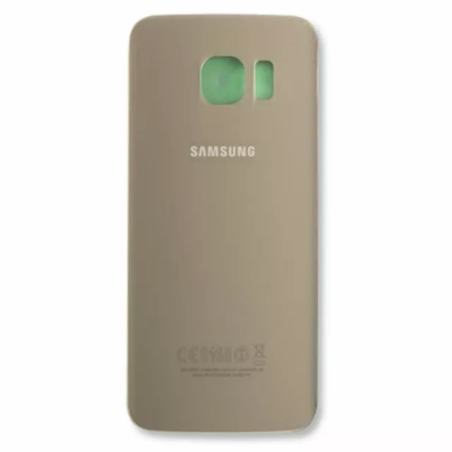 Samsung Galaxy S6 Edge Akkudeckel Backcover Platinum Gold Rückseite Premium