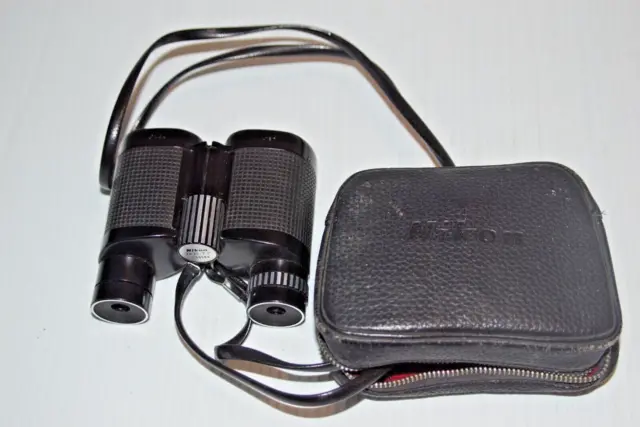 Vintage NIKON 7x21 Compact Binoculars W/ Case Made in Japan