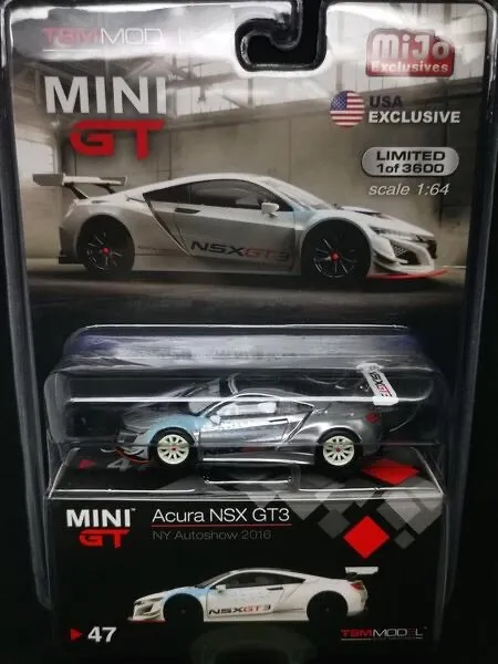 MINI GT 47 Chase Honda Acura NSX GT3 NY Autoshow 2016 Mijo MINIGT