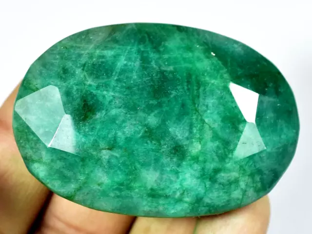 270.00 Ct Natural HUGE Green Zambian Emerald Certified Museum Oval Gemstone