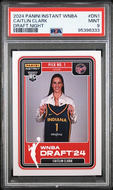 PSA 10 GEM MINT Caitlin Clark 2024 Panini Instant Rookie Card #CCROY-A | WNBA Rookie Of The Year Graded Basketball Card