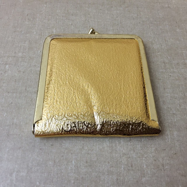 Vintage Golden Framed Twin Mirror With Magnifying