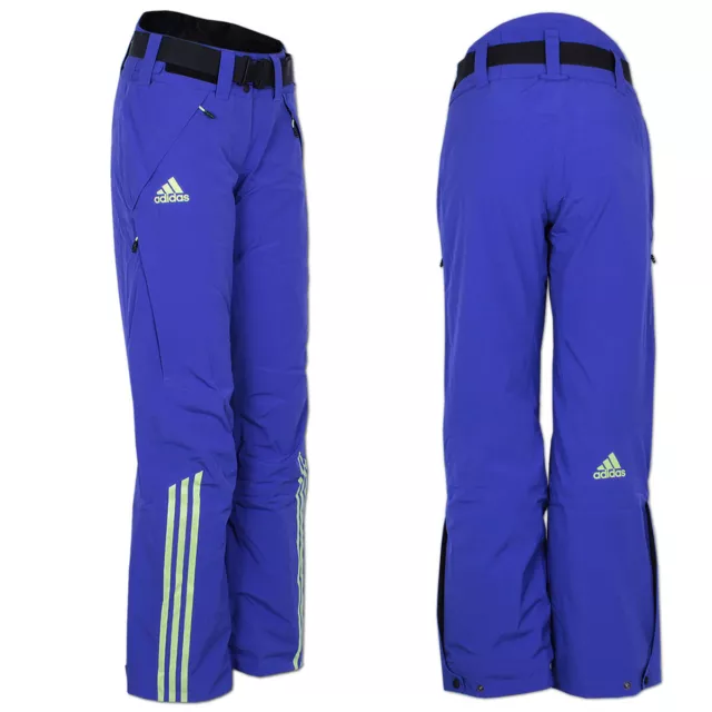 adidas Damen Coach Pant Skihose Snowboardhose Wintersporthose Outdoorhose blau