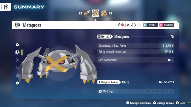 Pokémon ZA Legends - Metagross Shiny Alpha 6IVs + Masterball, Jeu Nintendo Switch Neuf