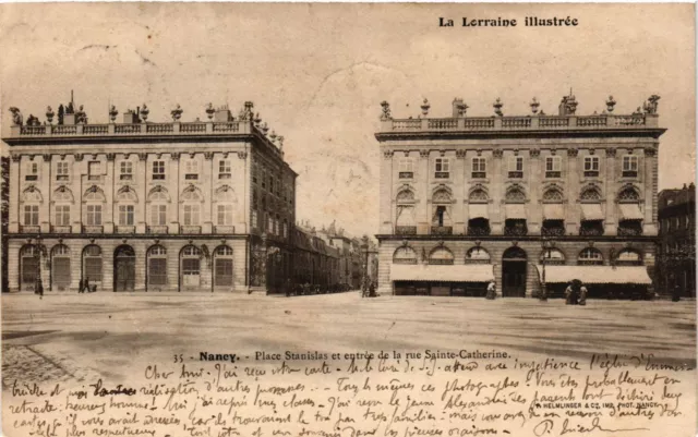 CPA AK NANCY - Stanislas Square and Ste-Catherine Street Entrance (386133)