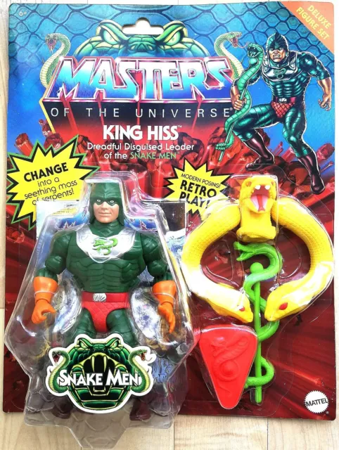 Motu Origins- KING HISS- US Karte- punched- Masters of the Universe