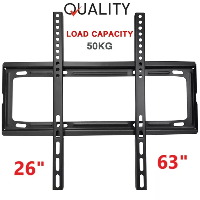 Wall Mount Tv Bracket For 26 30 32 40 42 50 63 Inch Flat 3D Lcd Led Plasma Slim