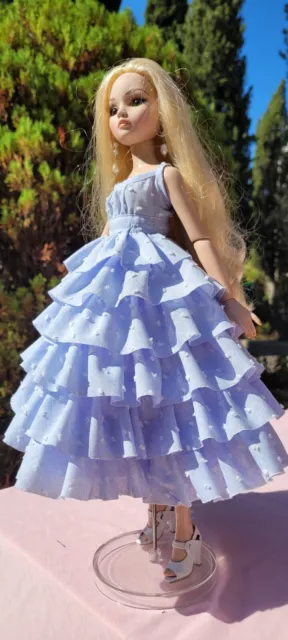 Robe Romantique Ooak Pour Poupée Ellowyne Wilde De Robert Tonner
