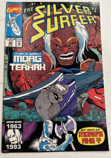 SILVER SURFER #80 --- 1ST APP GANYMEDE! RON LIM! HI-GRADE! Marvel! 1993!