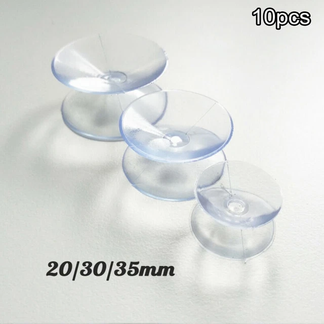 20 Ventouses Transparentes à Visser M5 | Fixation Sans Percer | Verre, Carrelage, Voiture | 40mm