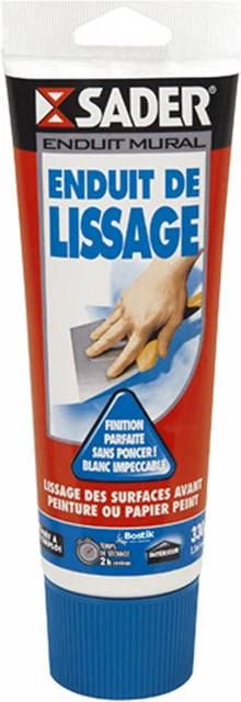 Sader Enduit de Lissage Prêt à l'Emploi en Pâte – Mur Intérieur et...