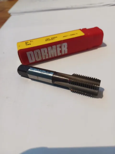 Dormer E547 1/4"X 19 BSPF HSS Straight Flute Machine Plug Tap no3