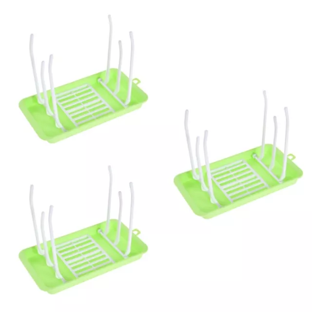 3 Pieces Drying Rack for Baby Collapsible Clothes Glass Cup Bottle Holder